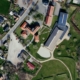 Billedet er et luftfoto af Gørlev Idrætsefterskole.