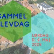 I baggrunden af billedet ses et dronefoto af Gørlev Idrætsefterskole. I forgrunden ses teksten "Gammel Elevdag Lørdag d. 9. maj 2026".