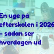 I baggrunden ses fire stemningsbilleder fra hverdagen på Gørlev Idrætsefterskole. I forgrunden ses teksten: En uge på efterskolen i 2026 - sådan ser hverdagen ud