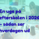 I baggrunden ses fire stemningsbilleder fra hverdagen på Gørlev Idrætsefterskole. I forgrunden ses teksten: En uge på efterskolen i 2026 - sådan ser hverdagen ud